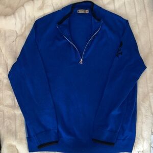 G/FORE Men's Vibrant Blue 1/4 zip Sweater soooo soft